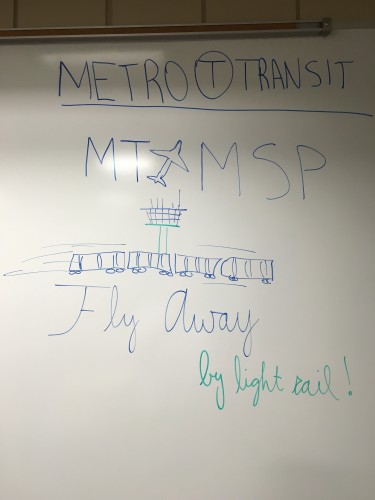 Metro Transit (MT to MSP) Fly away by light rail.