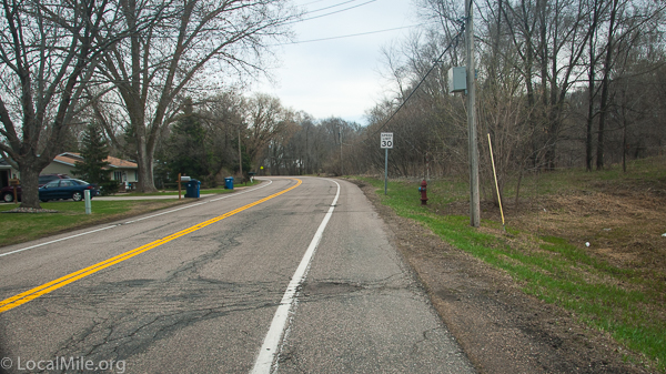 Image of road with wide shoulder