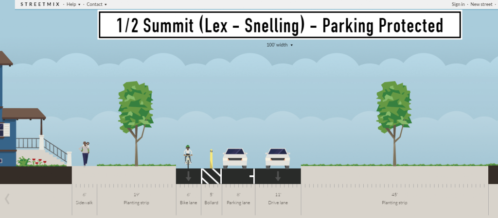 ideal half summit lex-snell parking protected
