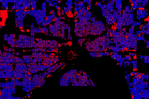 Homestead status in Saint Paul. Click to zoom.