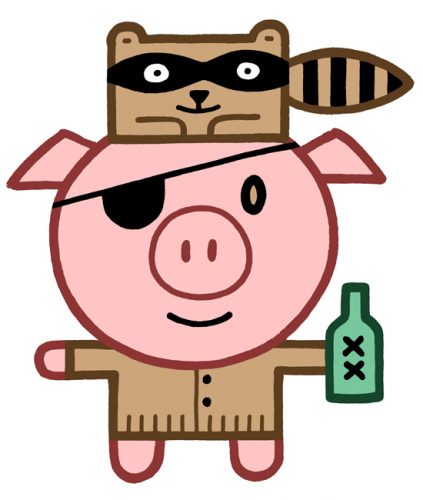 Pig's Eye Mascot