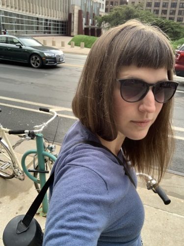 Biking during work