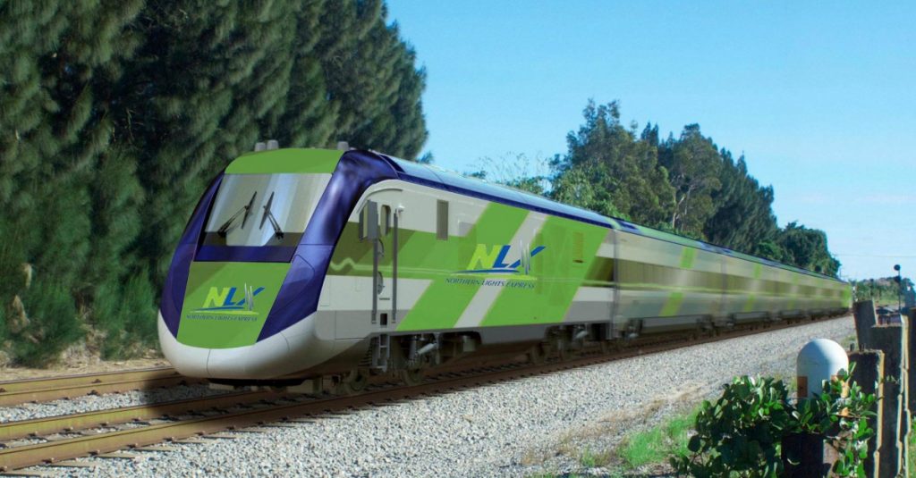 Image of the NLX passenger train