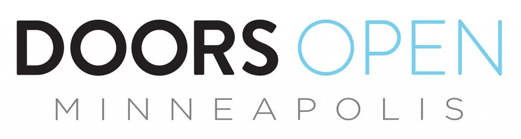 Text reading "Doors Open Minneapolis."