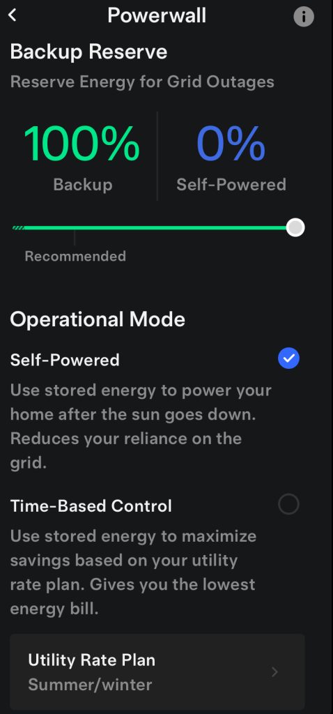 I preserve battery power for outages, but could use it to reduce grid charges.