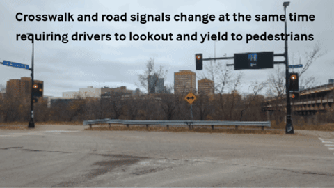 View of East River Parkway and Delaware Street Signals
