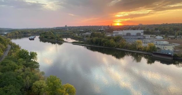 Overlooking the Mississippi River from the High Bridge in St. Paul