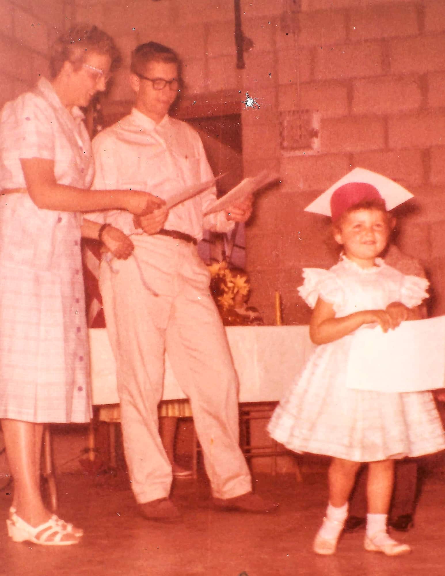 Joan's preschool graduation late 1950s