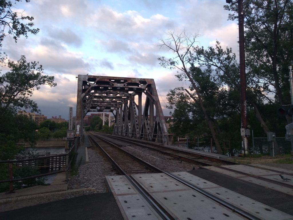 steel truss railroad bridge