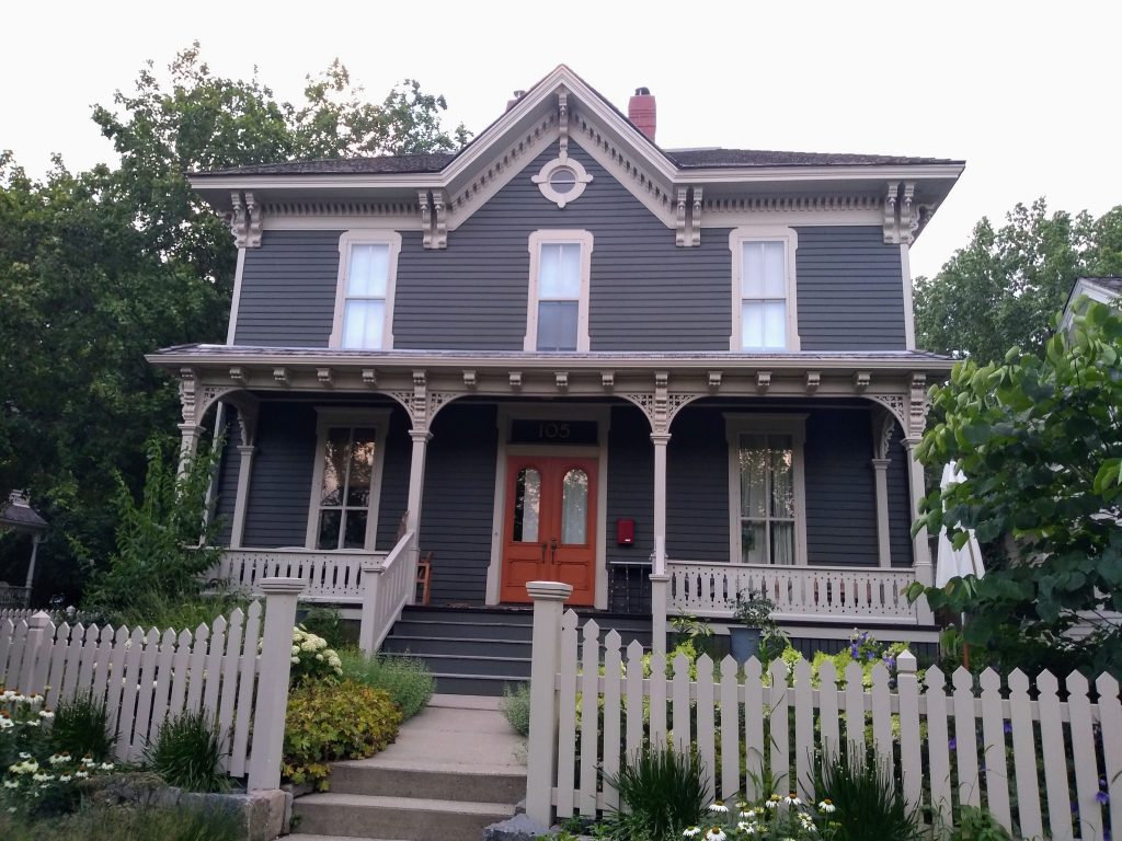 two-story Italianate house