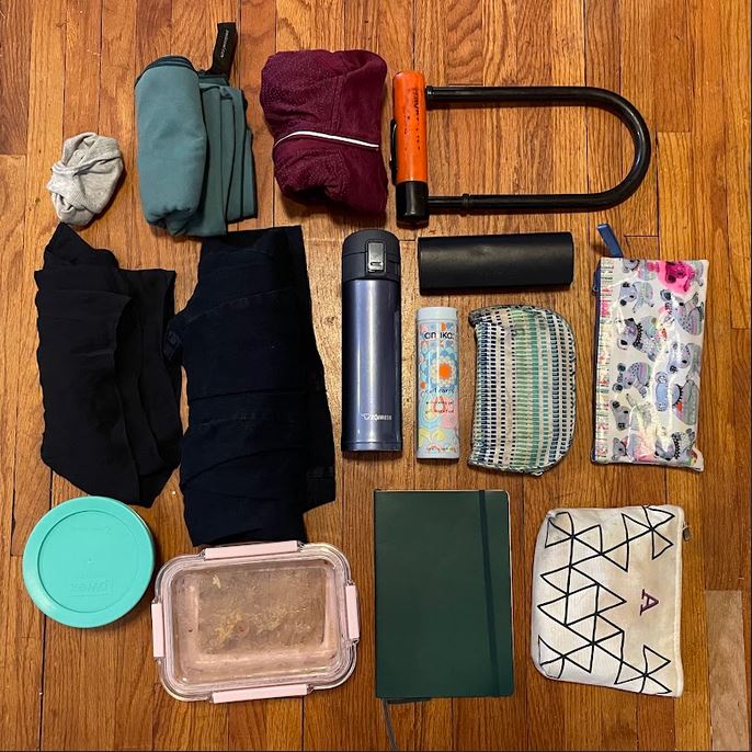 Photo displaying items listed in the caption.