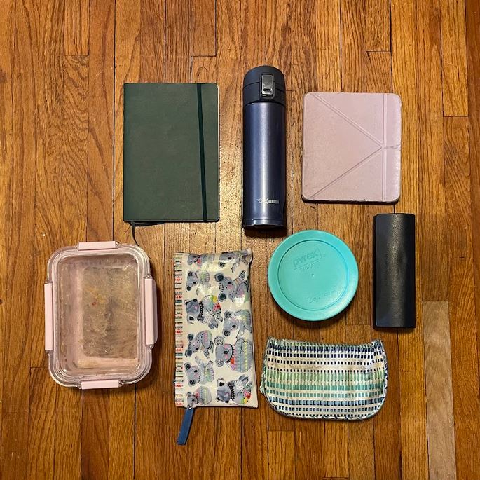 Photo displaying items listed in the caption.