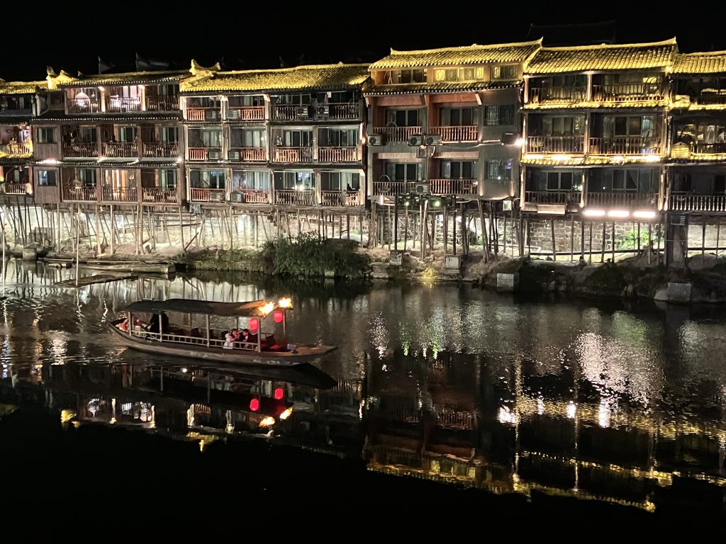 The Tuojiang River at night