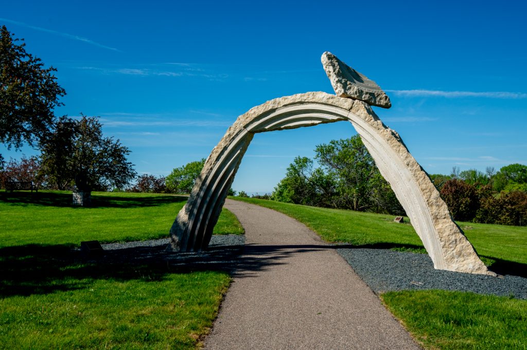 Sculptures at the Harrison Sculpture Garden

