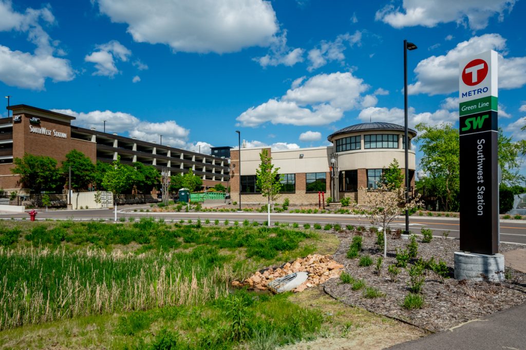 A view of SouthWest Station