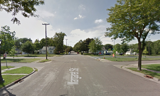 An intersection with no barriers to motor vehicle traffic.