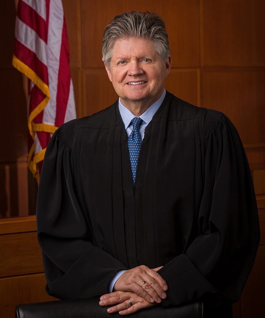 U.S. District Court Judge John R. Tunheim in his robe.
