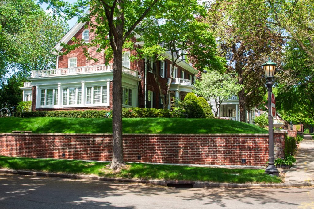 The home near Doug's with the now-repaired retaining wall that indirectly led to him taking the "Crocus Hillbilly" moniker.