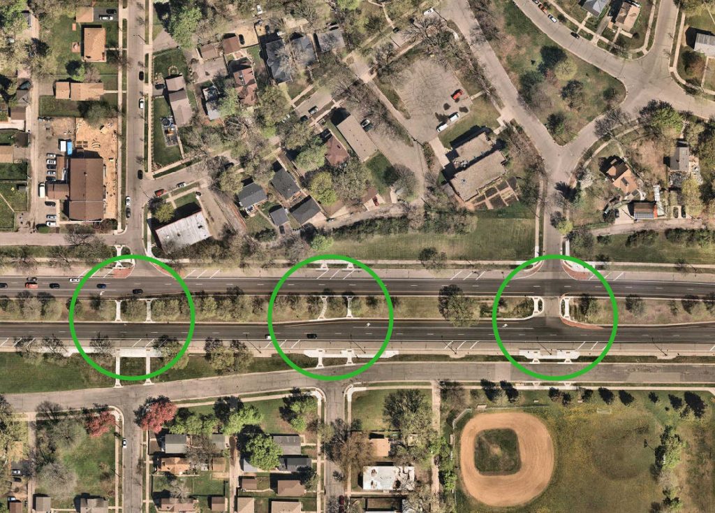 (April Fools) Unmarked crosswalks on the Olson Memorial Highway