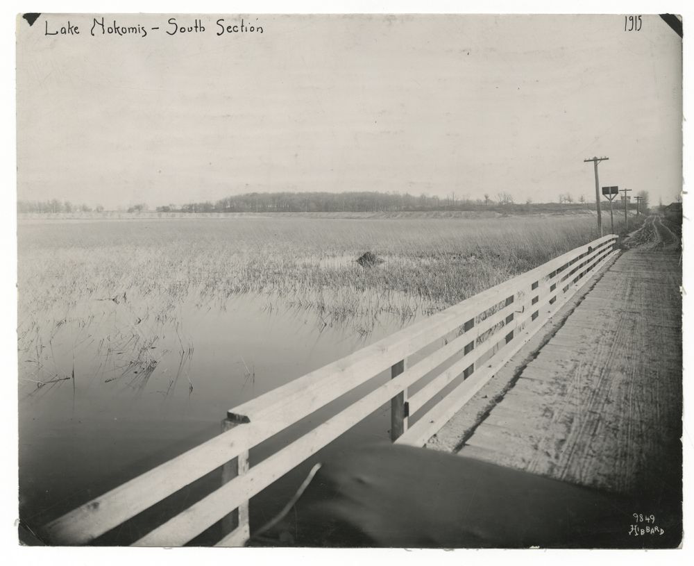 Photo is annotated with "Lake Nokomis — South Section."