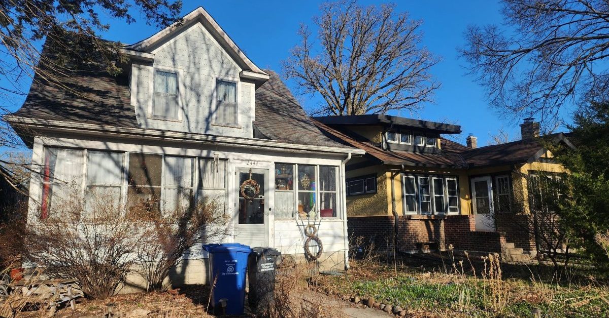 Two older homes on small lots in the Seward neighborhood. Photo credit: Evan Roberts