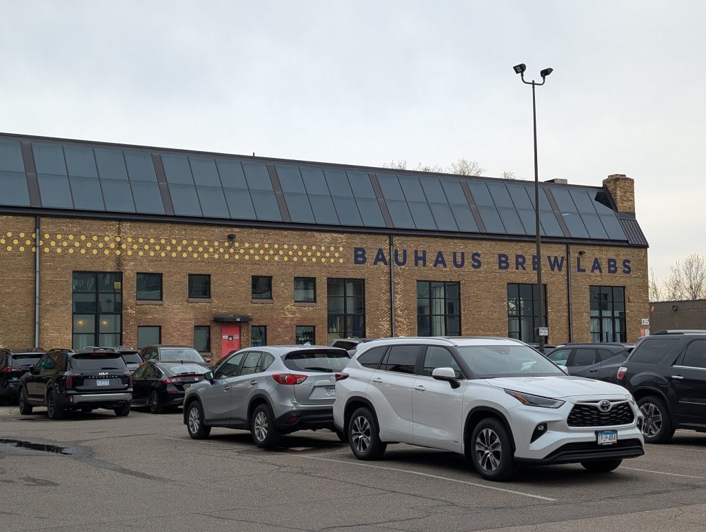 building signed as Bauhaus Brew Labs