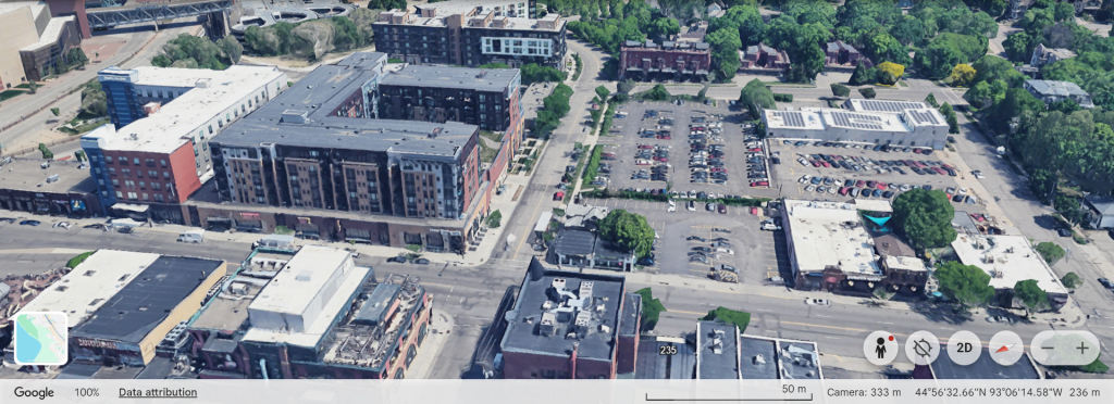 Oxbo Apartments versus Wescott Furniture, West Seventh Saint Paul